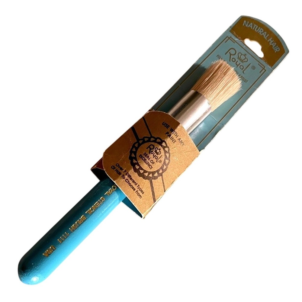 Vintage royal Loew-Cornell Artist Paint Brush Size 1111 stippler